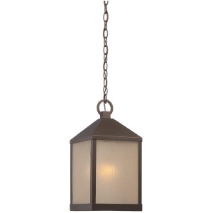Nuvo Haven Led Outdoor Hanging Sanded Tea Stain Glass Mahogany Bronze 62-665 - All