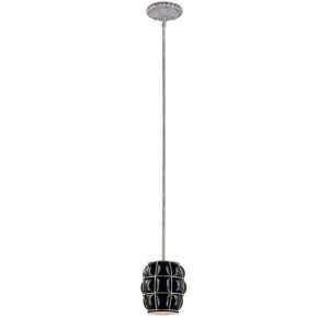 Classic Lighting Catturatto Captured Glass Pendant Argento Negro 71120An - All