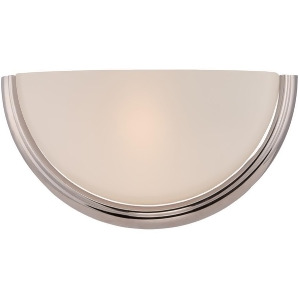Nuvo Dylan 1 Light Wall Sconce w/ Etched Opal Glass Polished Nickel 62-401 - All