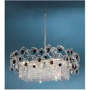 Classic Lighting Foresta Colorita Crystal Chandelier Silver Frost 10039Sfbat - All
