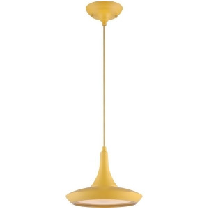 Nuvo Lighting Fantom Led Colored Pendant with Rayon Wire Yellow 62-441 - All