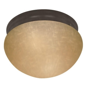 Nuvo Lighting 2 Light 10 Medium White Mushroom Mahogany Bronze 60-2646 - All