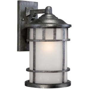 Nuvo Manor 1 Light 10 Outdoor Wall Fixture Frosted Glass Silver 60-5633 - All