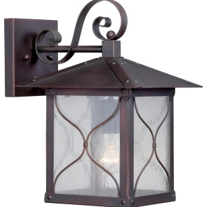 Nuvo Vega 1 Light 9 Outdoor Wall Fixture Clear Glass Classic Bronze 60-5612 - All