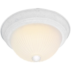 Nuvo Lighting 3 Light 15 Flush Mount Frosted Ribbed Textured White Sf76-135 - All