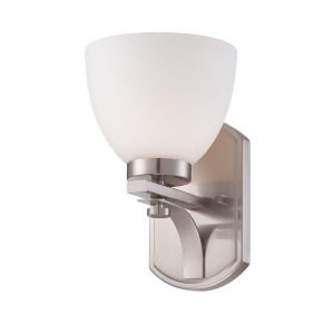 Nuvo Bentlley 1 Light Vanity Fixture w/ Frosted Glass Brushed Nickel 60-5011 - All