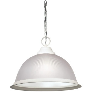 Nuvo 1 Light 15 Pendant Frosted Prismatic Dome Textured White Sf76-692 - All