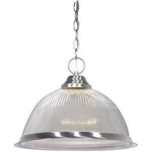 Nuvo Lighting 1 Light 15 Pendant Clear Dome Brushed Nickel Sf76-446 - All