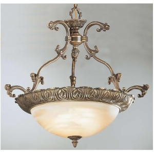 Classic Lighting Montego Bay Cast Brass Glass Pendant Roman Bronze 68522Rb - All