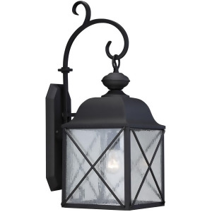 Nuvo Wingate 1 Light 8 Outdoor Wall Fixture Clear Glass Text. Black 60-5622 - All