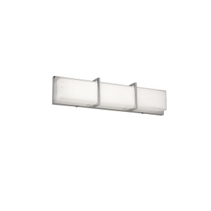 Dainolite 36 Watt Led Vanity Fixture White Cased Glass Chrome Vld-313-pc - All