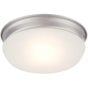 Nuvo Lighting Trevor Led Flush Fixture w/ Frosted Glass Brushed Nickel 62-603 - All