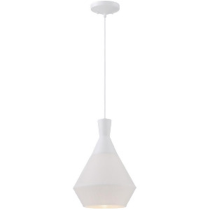 Nuvo Lighting Jake 1 Light Perforated Shade Pendant Glacier White 62-481 - All