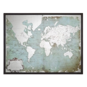 Uttermost Mirrored World Map Metal 30400 - All