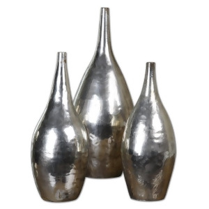 Uttermost Rajata Silver Vases S/3 19826 - All