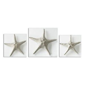 Uttermost Silver Starfish Wall Art S/3 01129 - All