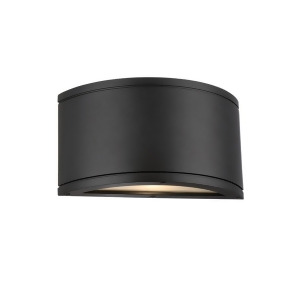 Wac Lighting Tube Led Half Cylinder Wall Light Black Ws-w2609-bk - All