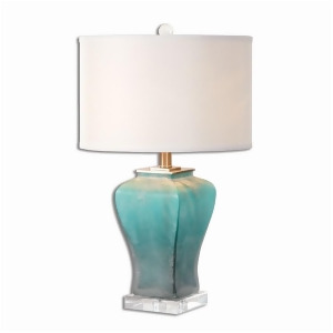 Uttermost Valtorta Blue-Green Glass Table Lamp 26651-1 - All
