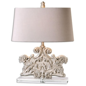 Uttermost Schiavoni Ivory Stone Table Lamp 26658 - All