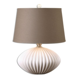 Uttermost Bariano Gloss White Table Lamp 26660 - All