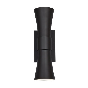Wac dweLED Funnel 17 Led Outdoor Wall Light Bronze Ws-w37617-bz - All