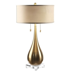 Uttermost Lagrima Brushed Brass Lamp 27048-1 - All