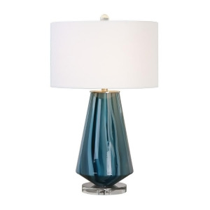 Uttermost Pescara Teal-Gray Glass Lamp 27225-1 - All