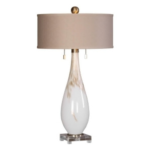 Uttermost Cardoni White Glass Table Lamp 27201 - All