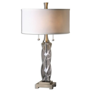 Uttermost Spirano Gray Glass Table Lamp 26634-1 - All