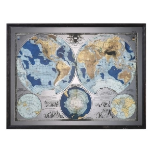 Uttermost Mirrored World Map 32538 - All