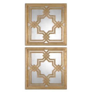 Uttermost Piazzale Gold Square Mirrors S/2 13865 - All