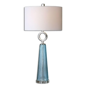 Uttermost Navier Blue Glass Table Lamp 27698-1 - All