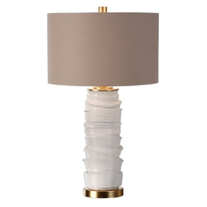 Uttermost Codru Gloss White Ceramic Lamp 27311-1 - All