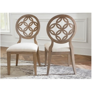 Hillsdale Sanona Dining Chair Set of 2 Vintage Gray Putty Fabric 5851-804 - All