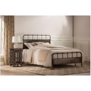 Hillsdale Grayson Bed Queen Rails Included Rubbed Black 1130Bqr - All