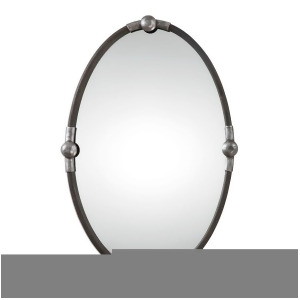 Uttermost Carrick Black Oval Mirror 09064 - All