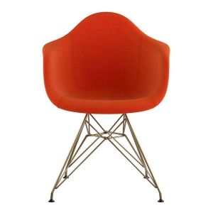 Nye Koncept Mid Century Eiffel Arm Chair Lava Red 332004Em2 - All