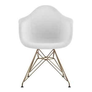 Nye Koncept Mid Century Eiffel Arm Chair Glacier White 332007Em2 - All
