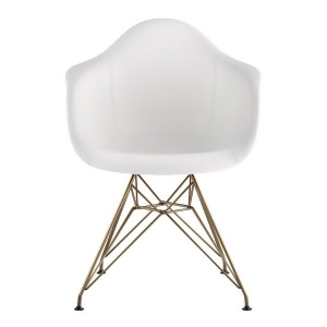 Nye Koncept Mid Century Eiffel Arm Chair Milano White 332010Em2 - All