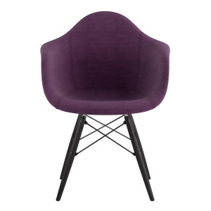 Nye Koncept Mid Century Dowel Arm Chair Plum Purple 332005Ew3 - All