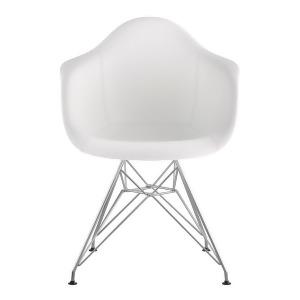 Nye Koncept Mid Century Eiffel Arm Chair Milano White 332010Em1 - All