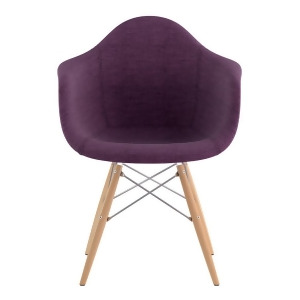 Nye Koncept Mid Century Dowel Arm Chair Plum Purple 332005Ew1 - All