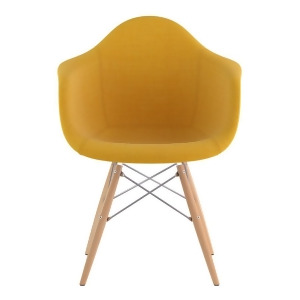 Nye Koncept Mid Century Dowel Arm Chair Papaya Yellow 332003Ew1 - All