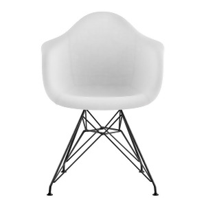 Nye Koncept Mid Century Eiffel Arm Chair Glacier White 332007Em3 - All