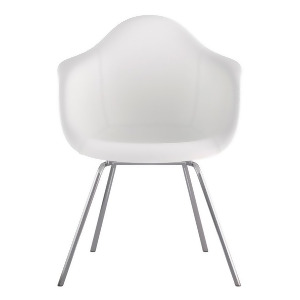 Nye Koncept Mid Century Classroom Arm Chair Milano White 332010Cl1 - All