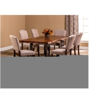 Hillsdale Emerson 7Pc Rect. Dining Set Sheesham/Gray/Black Beige 5674Dtbc7 - All