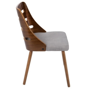 Lumisource Mason Chair With Swivel Set of 2 Walnut Off-White Ch-msnswvwl-w2 - All