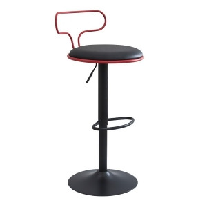 Lumisource Contour Barstool Red Black Bs-contrr-bk - All