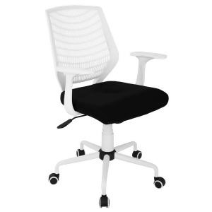 Lumisource Network Office Chair White Black Ofc-netw-bk - All