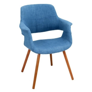 Lumisource Vintage Flair Chair Walnut Blue Chr-jy-vflbu - All